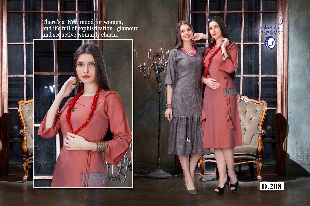 Celebration By Aakruti 201 To 208 Series Stylish Fancy Beautiful Colorful Casual Wear & Ethnic Wear Two Tone Rayon Kurtis At Wholesale Price