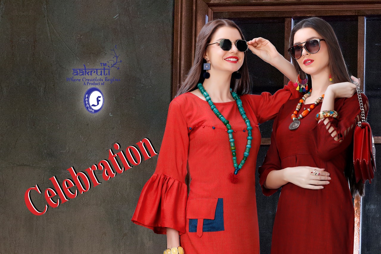 Celebration By Aakruti 201 To 208 Series Stylish Fancy Beautiful Colorful Casual Wear & Ethnic Wear Two Tone Rayon Kurtis At Wholesale Price