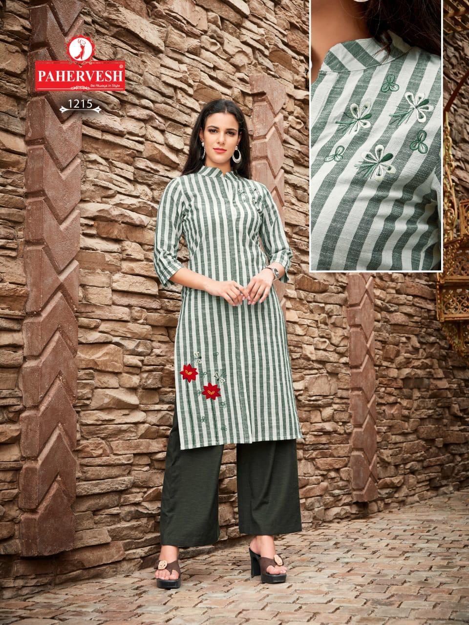 Chahat By Pahervesh 1208 To 1215 Series Beautiful Colorful Stylish Fancy Casual Wear & Ethnic Wear & Ready To Wear South Cotton Printed And Embroidery Kurtis At Wholesale Price