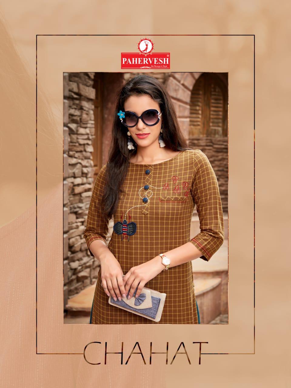 Chahat By Pahervesh 1208 To 1215 Series Beautiful Colorful Stylish Fancy Casual Wear & Ethnic Wear & Ready To Wear South Cotton Printed And Embroidery Kurtis At Wholesale Price
