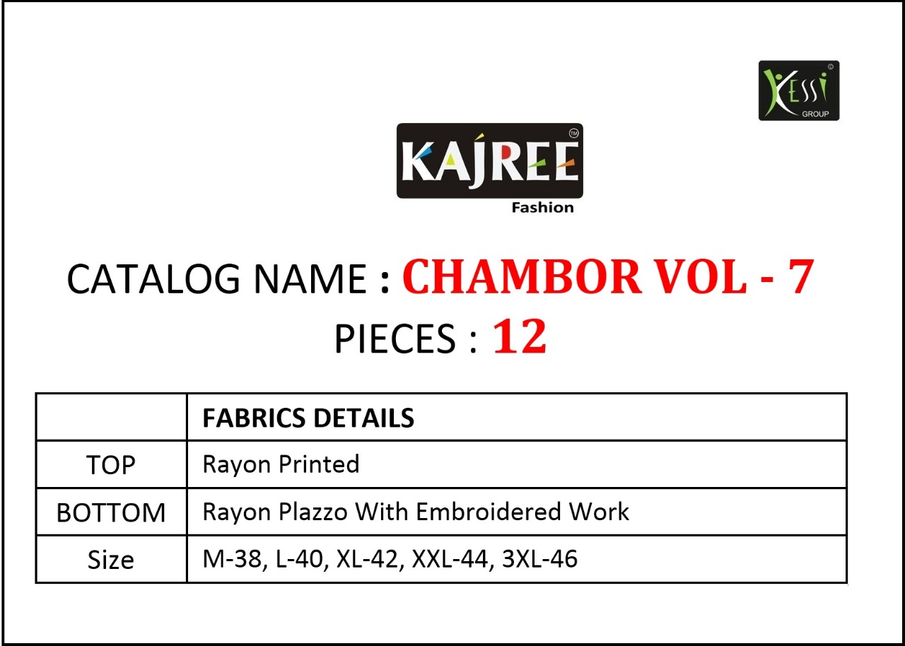 Chambor Vol-7 By Kajree Fashion 1291 To 1302 Series Beautiful Stylish Fancy Colorful Casual Wear & Ethnic Wear & Ready To Wear Rayon Printed Kurtis At Wholesale Price