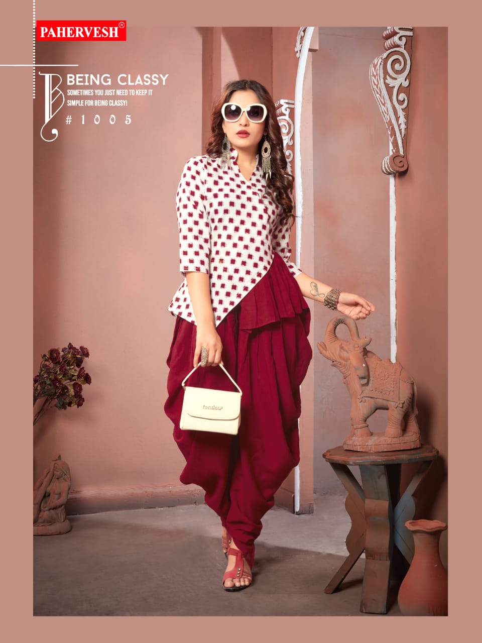 Chataka Pataka By Pahervesh 1001 To 1007 Series Beautiful Stylish Colorful Fancy Party Wear & Ethnic Wear & Ready To Wear Cotton Flex Kurtis With Bottom At Wholesale Price