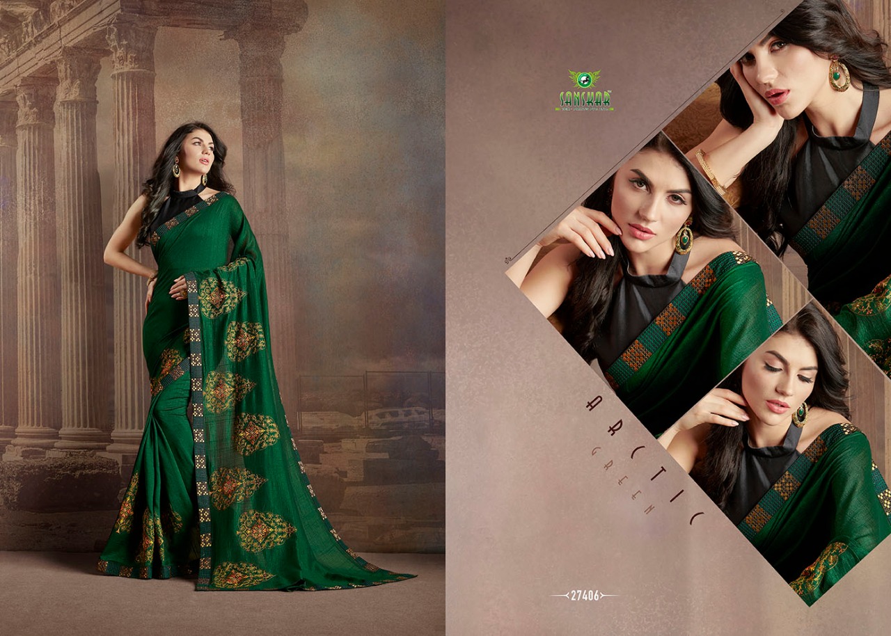 Check Mate By Sanskar Tex Print 27401 To 27412 Series Indian Traditional Wear Collection Beautiful Stylish Fancy Colorful Party Wear & Occasional Wear Satin Chiffon Sarees At Wholesale Price