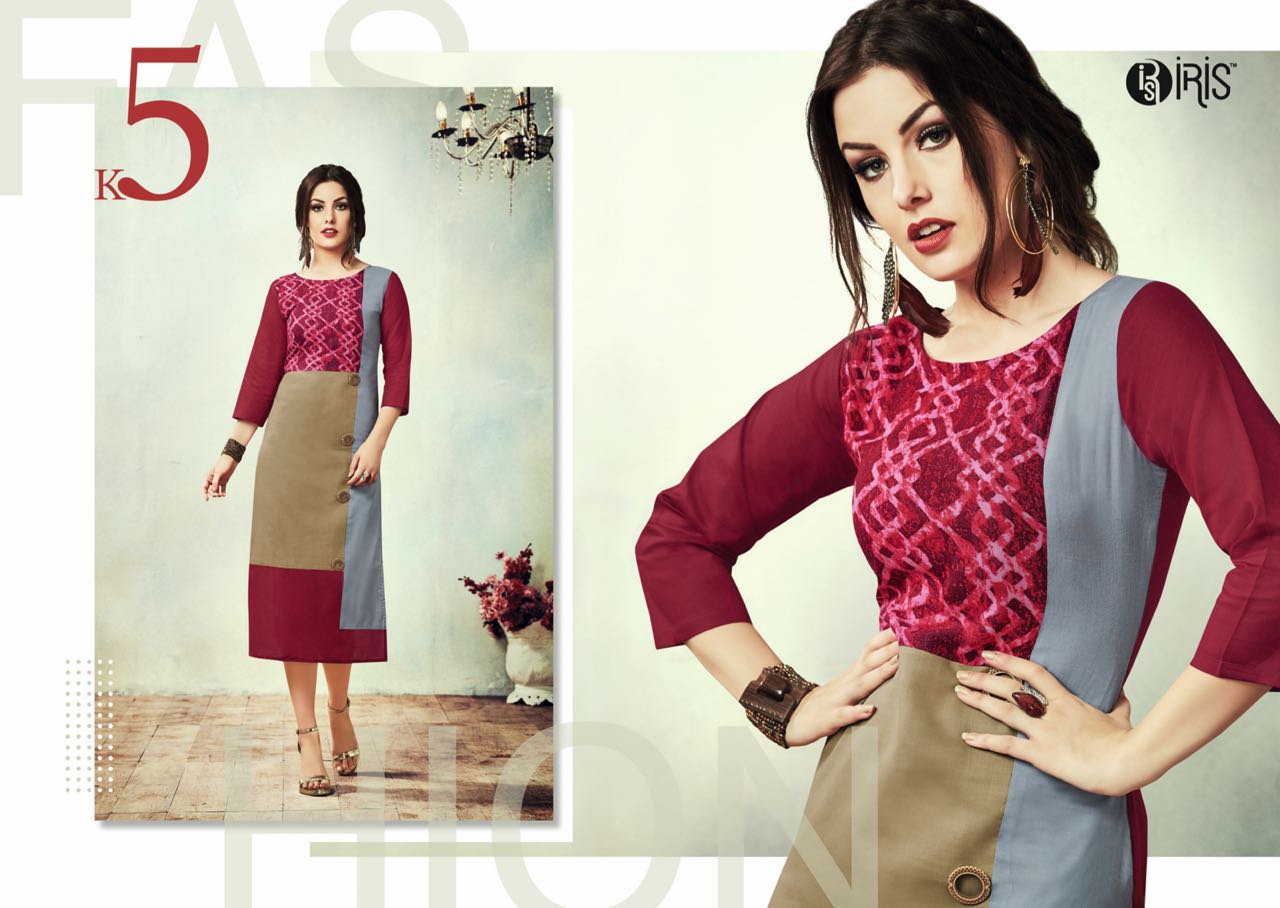 Cherry By Iris 1 To 10 Series Beautiful Stylish Fancy Colorful Casual Wear & Ready To Wear & Ethnic Wear Rayon Printed Kurtis At Wholesale Price