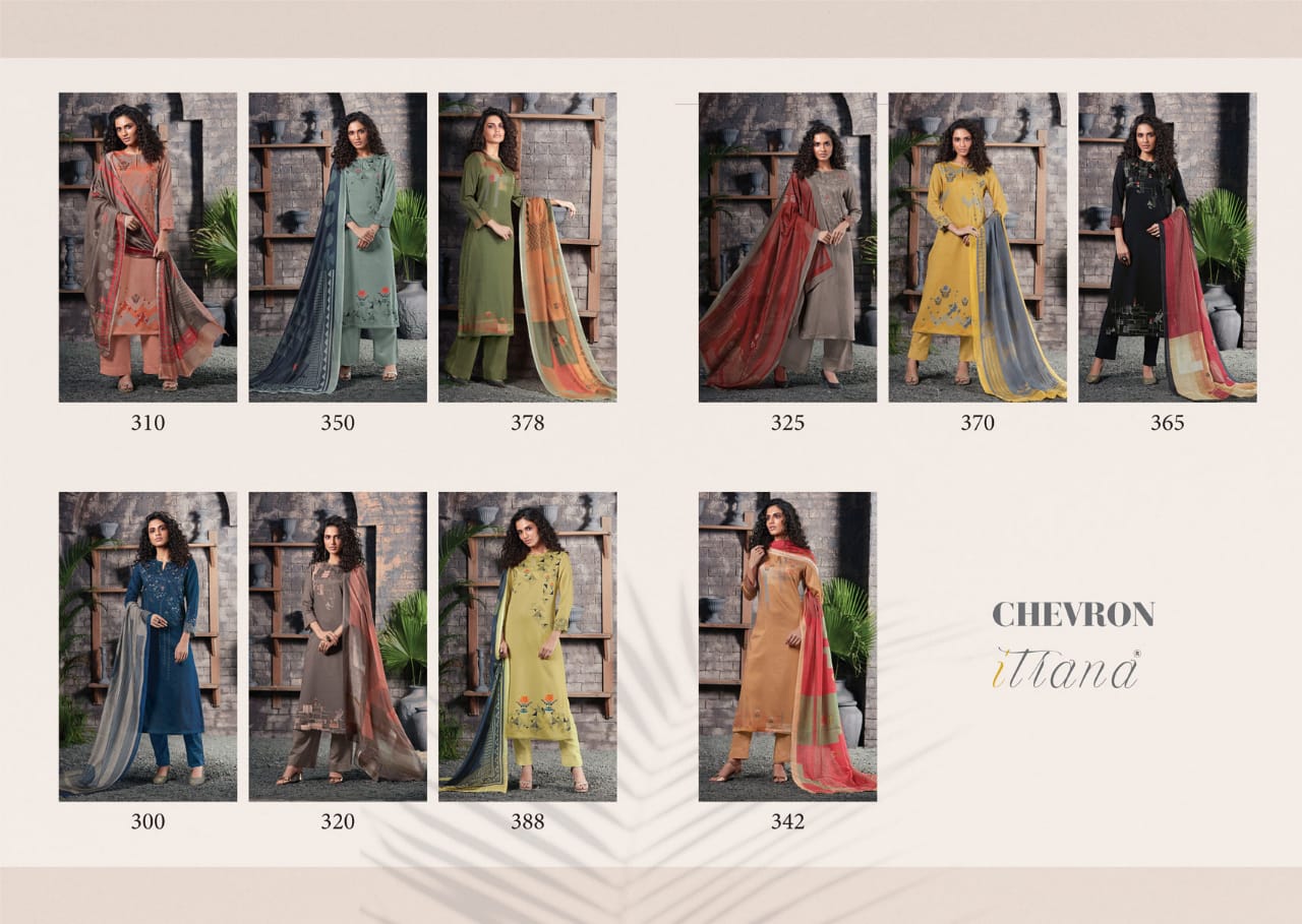 Chevron By Itrana Designer Suits Beautiful Stylish Fancy Colorful Party Wear & Ethnic Wear Cotton Satin Digital Printed Dresses At Wholesale Price