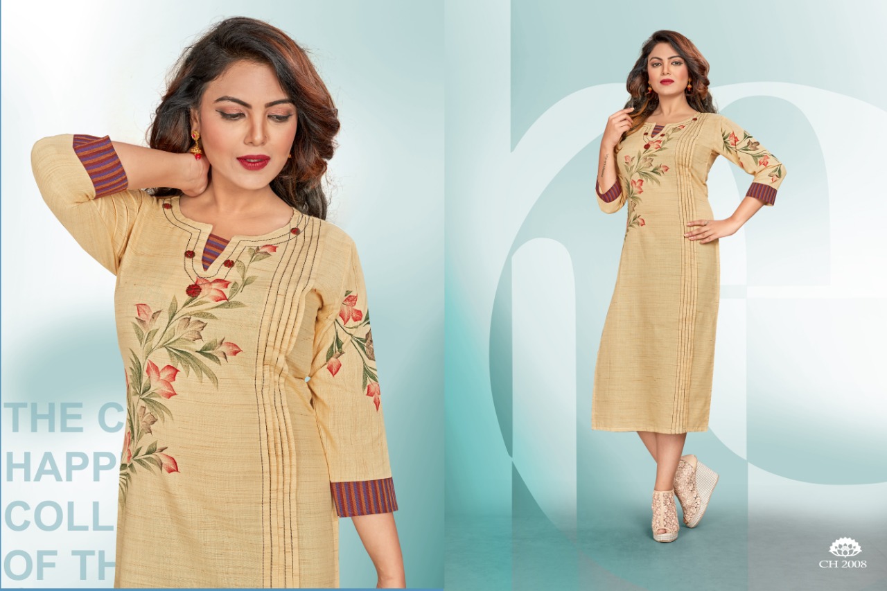 Chitra By Diva Designs 2001 To 2008 Series Beautiful Stylish Colorful Fancy Party Wear & Ethnic Wear & Ready To Wear South Cotton Khadi Kurtis At Wholesale Price