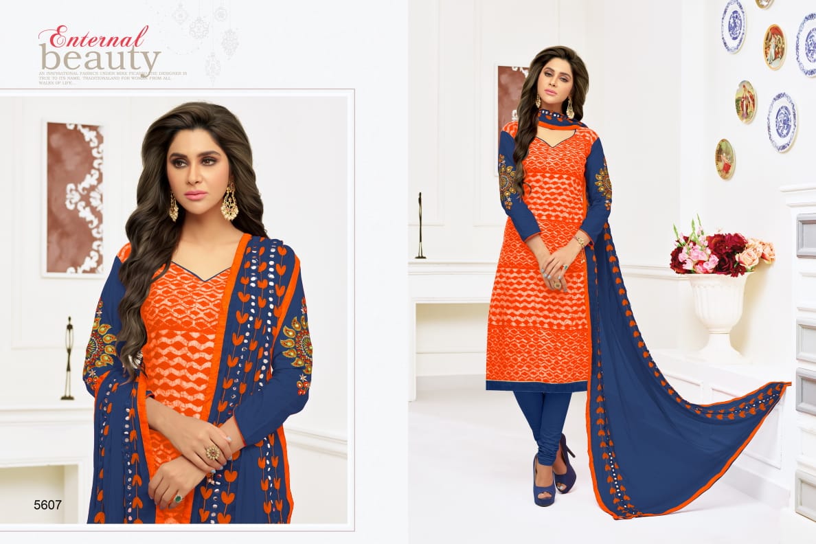 Chitra By Rr Fashion 5601 To 5612 Series Beautiful Suits Collection Stylish Fancy Colorful Casual Wear & Ethnic Wear Rayon & Cotton Embroidered Dresses At Wholesale Price