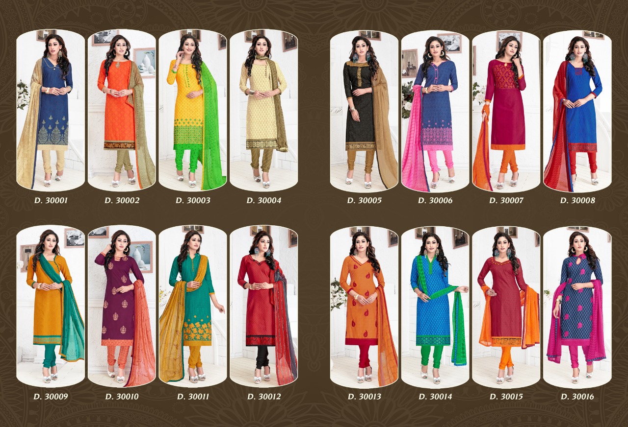 Chocolate Vol-9 By Dc Trendz 30001 To 30016 Series Beautiful Stylish Fancy Colorful Casual Wear & Ethnic Wear Collection Pure Cotton Embroidered Dresses At Wholesale Price