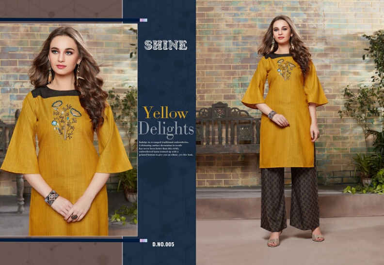 Classy By Shine 001 To 008 Series Beautiful Colorful Stylish Fancy Casual Wear & Ethnic Wear & Ready To Wear  Rayon Kurtis At Wholesale Price