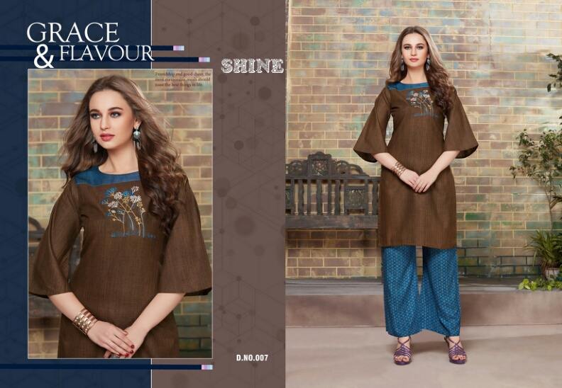 Classy By Shine 001 To 008 Series Beautiful Colorful Stylish Fancy Casual Wear & Ethnic Wear & Ready To Wear  Rayon Kurtis At Wholesale Price