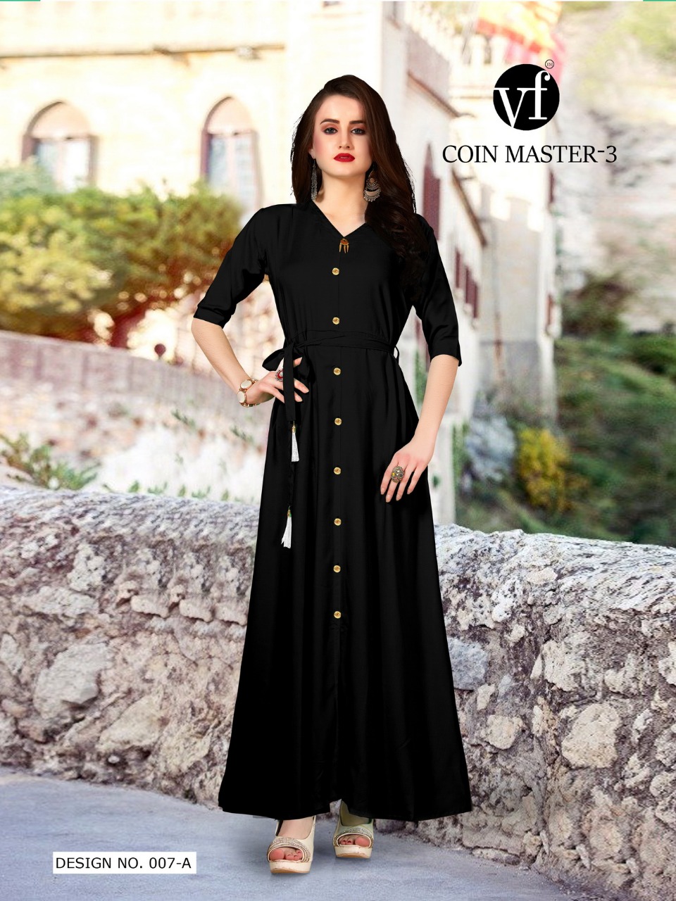 Coin Master Vol-3 By Vee Fab 007-a To 007-h Series Beautiful Stylish Fancy Colorful Casual Wear & Ethnic Wear & Ready To Wear Rayon Print & Dyed Kurtis At Wholesale Price