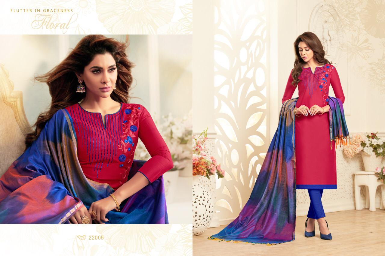 Colourful Vol-2 By Raghav Royal 22001 To 22012 Beautiful Suits Colorful Stylish Fancy Casual Wear & Ethnic Wear Soft Cotton Embroidery Dresses At Wholesale Price