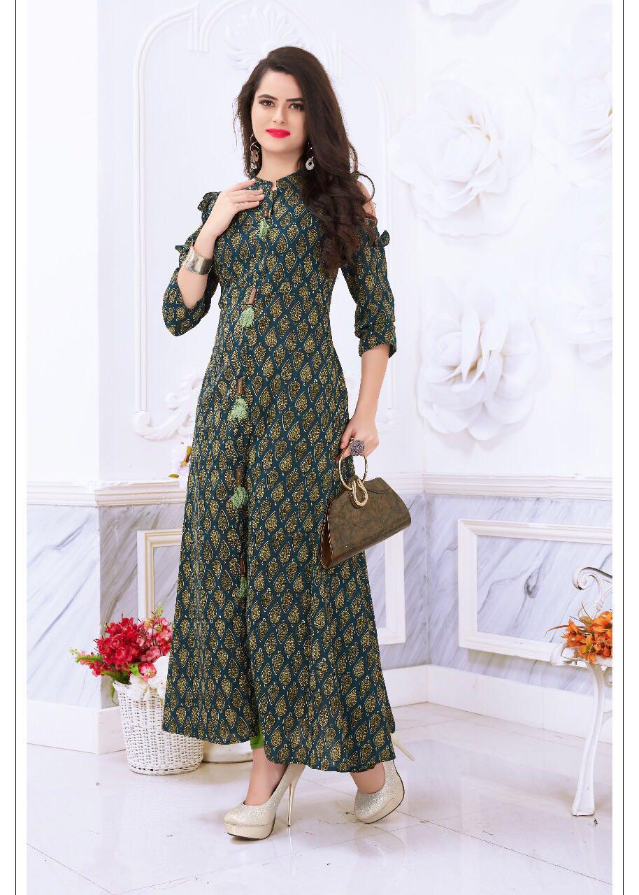 Cool Kite By Studio Manav Mills 1001 To 1012 Series Indian Traditional Wear Collection Beautiful Stylish Fancy Colorful Party Wear & Occasional Wear Heavy Rayon Kurtis At Wholesale Price