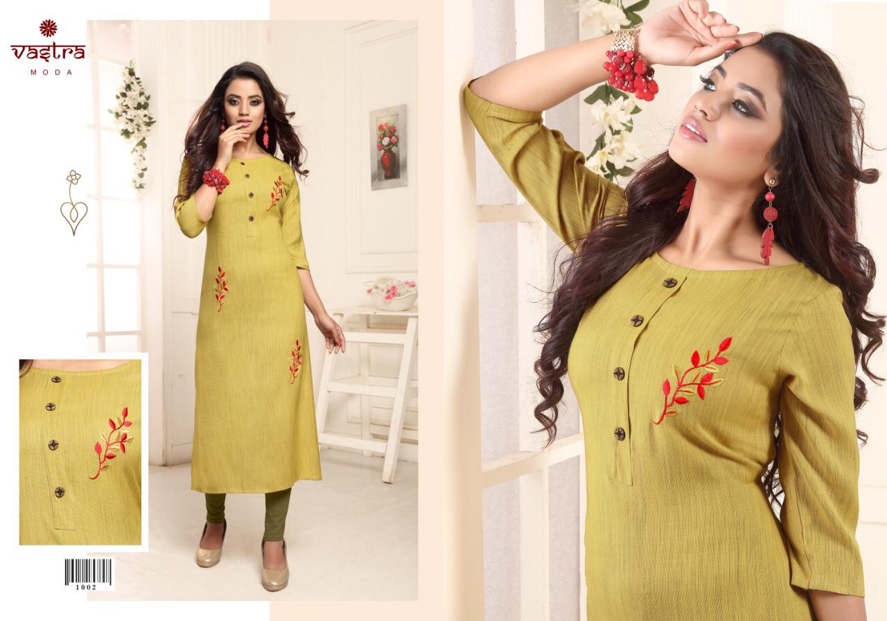 Coral By Vastra Moda 1001 To 1008 Series Beautiful Designer Colorful Stylish Fancy Casual Wear & Ethnic Wear & Ready To Wear Premium Lining Rayon Kurtis At Wholesale Price