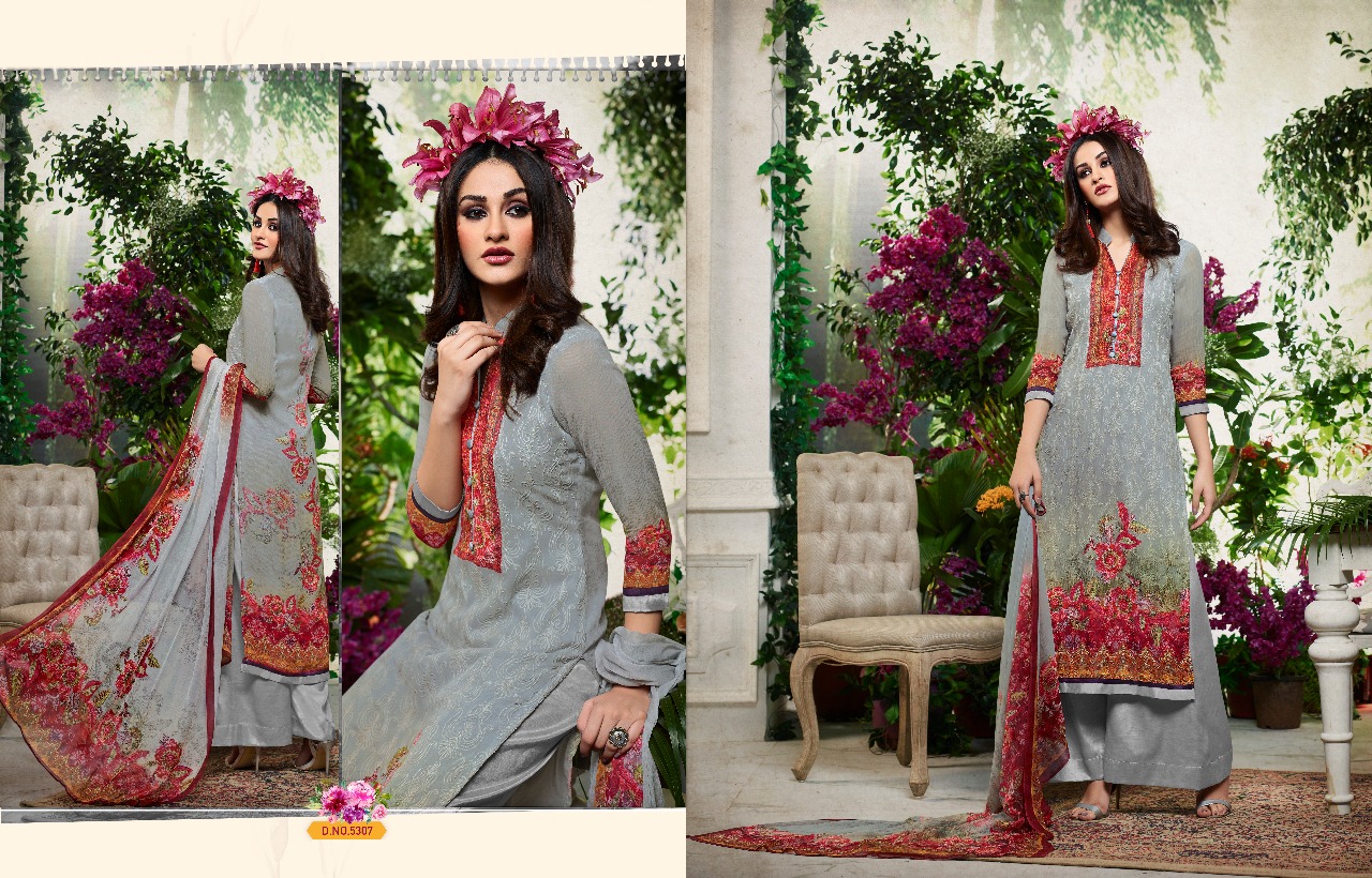 Culture Vol-4 By Nysa Lifestyle 5301 To 5307 Series Beautiful Suits Collection Stylish Fancy Colorful Casual Wear & Ethnic Wear Viscose Georgette Dresses At Wholesale Price