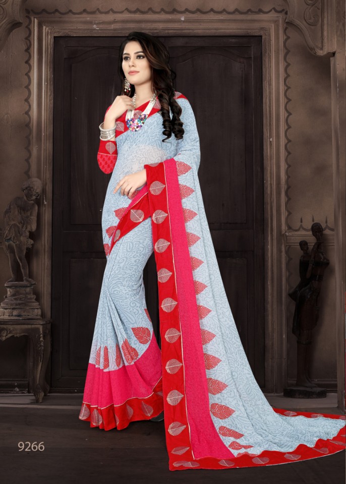 Custard Apple By Kodas 9264 To 9271 Series Indian Traditional Wear Collection Beautiful Stylish Fancy Colorful Party Wear & Occasional Wear Georgette Printed Sarees At Wholesale Price