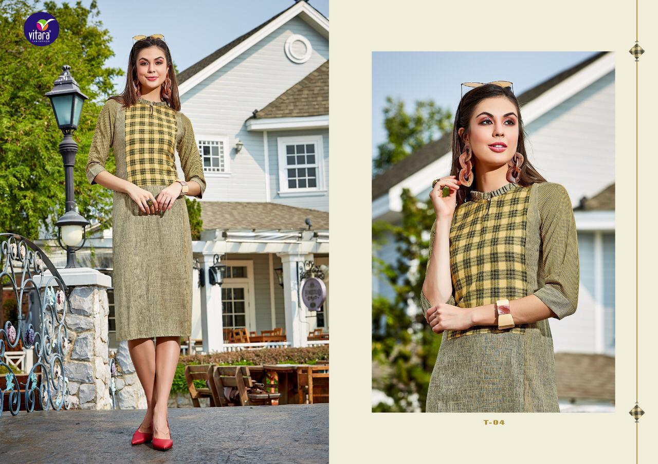 Danchi By Vitara Fashion 01 To 07 Series Stylish Fancy Beautiful Colorful Casual Wear & Ethnic Wear Line Cotton Printed Kurtis At Wholesale Price
