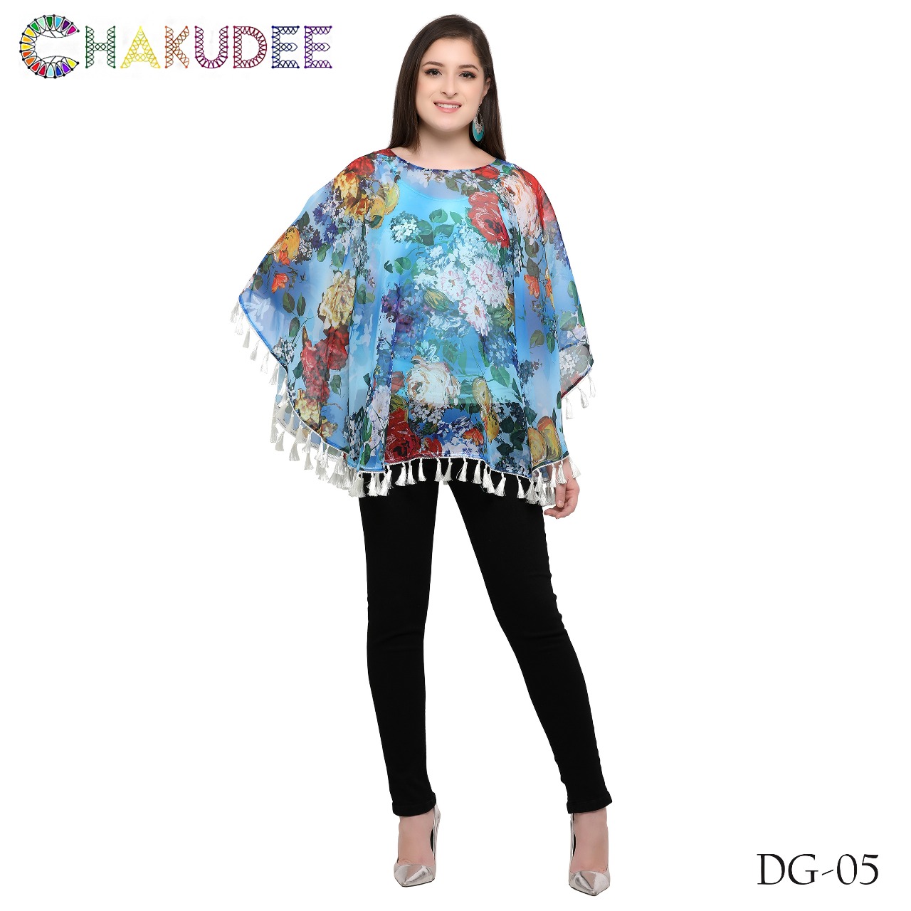 Desi Girl By Chakudee 01 To 13 Series Beautiful Stylish Fancy Colorful Casual Wear & Ethnic Wear Georgette Digital Printed Ponchos At Wholesale Price