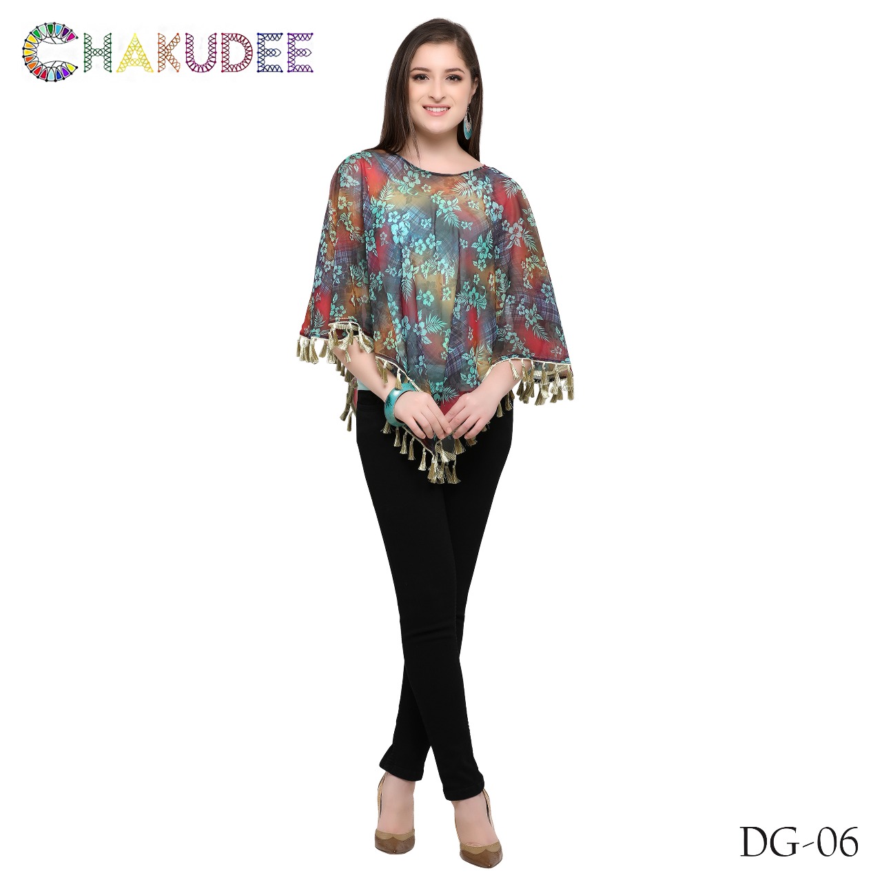 Desi Girl By Chakudee 01 To 13 Series Beautiful Stylish Fancy Colorful Casual Wear & Ethnic Wear Georgette Digital Printed Ponchos At Wholesale Price