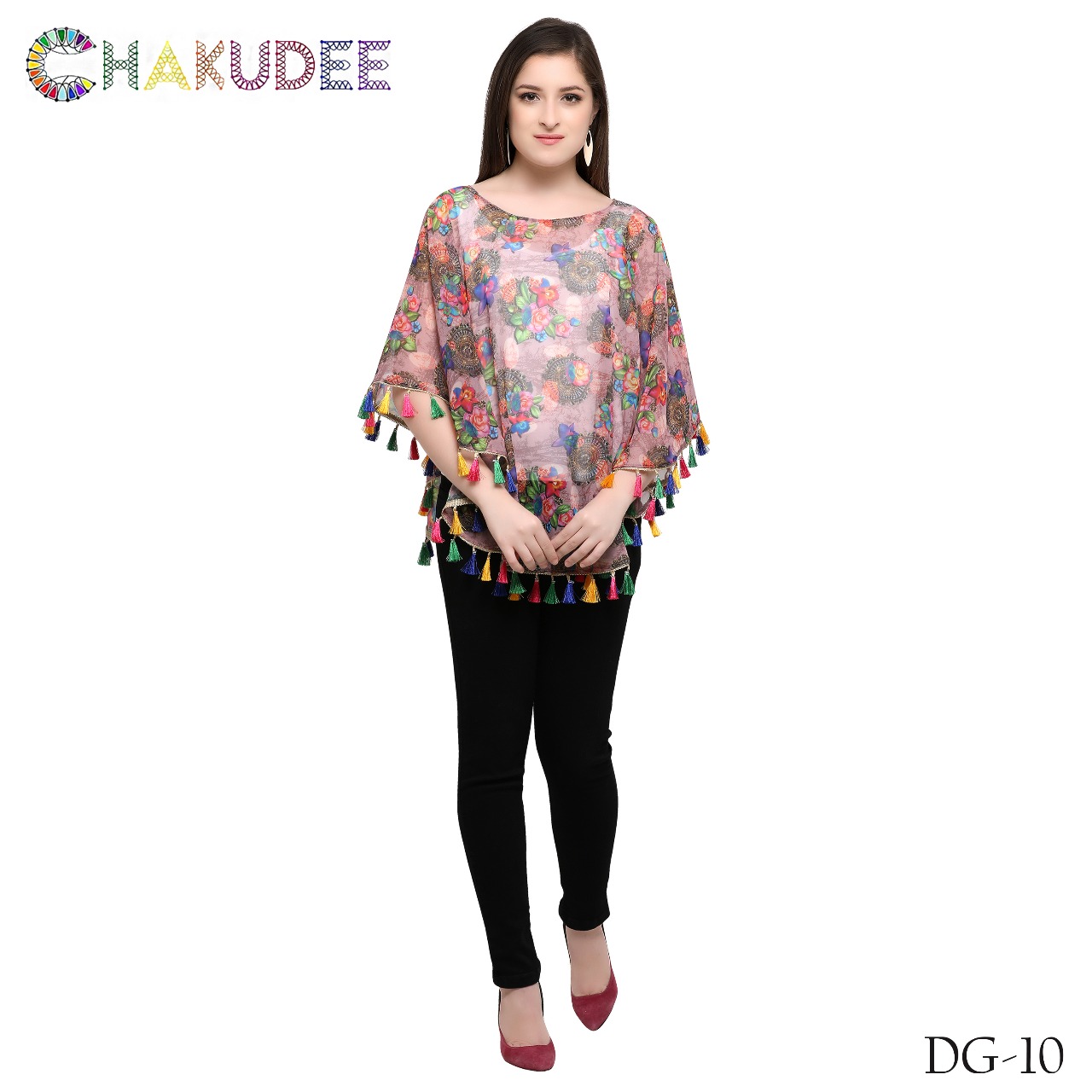 Desi Girl By Chakudee 01 To 13 Series Beautiful Stylish Fancy Colorful Casual Wear & Ethnic Wear Georgette Digital Printed Ponchos At Wholesale Price