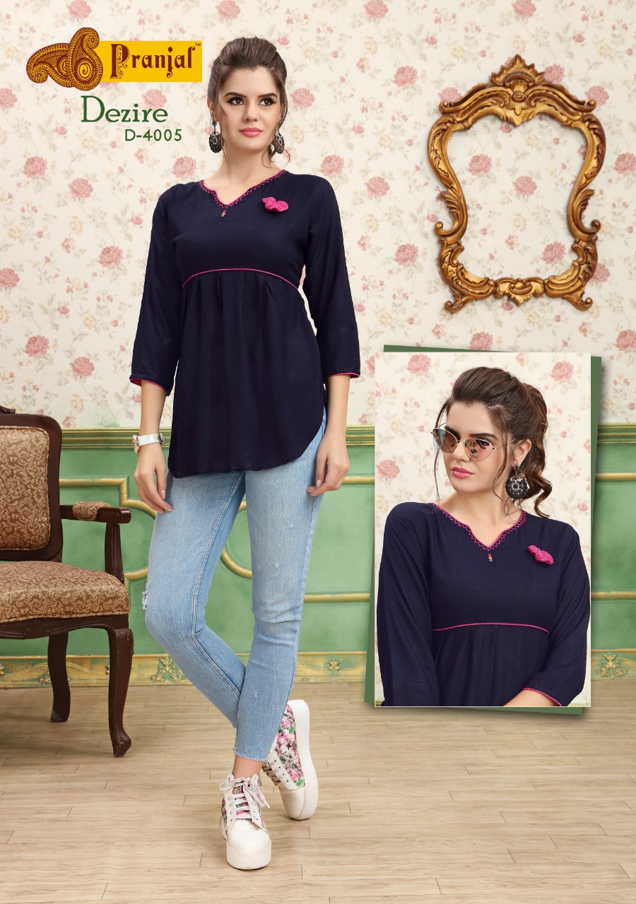Dezire Vol-4 By Pranjal Creation 4001 To 4009 Series Beautiful Colorful Stylish Fancy Casual Wear & Ethnic Wear & Ready To Wear Heavy Rayon Kurtis At Wholesale Price