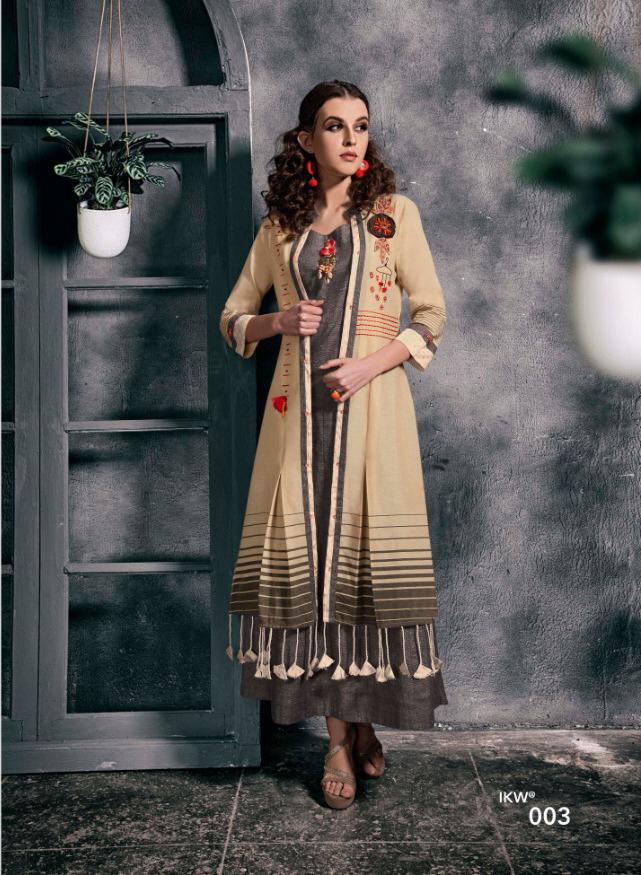 Desire Vol-1 By Ikw 1001 To 1008 Series Beautiful Colorful Stylish Fancy Casual Wear & Ethnic Wear & Ready To Wear Premium Cotton Kurtis At Wholesale Price