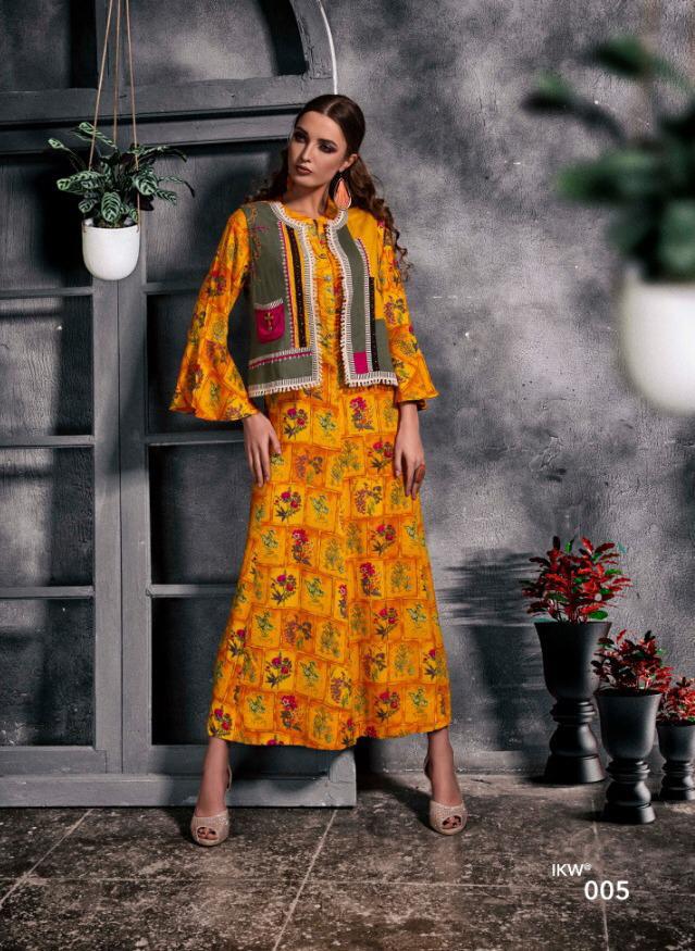 Desire Vol-1 By Ikw 1001 To 1008 Series Beautiful Colorful Stylish Fancy Casual Wear & Ethnic Wear & Ready To Wear Premium Cotton Kurtis At Wholesale Price