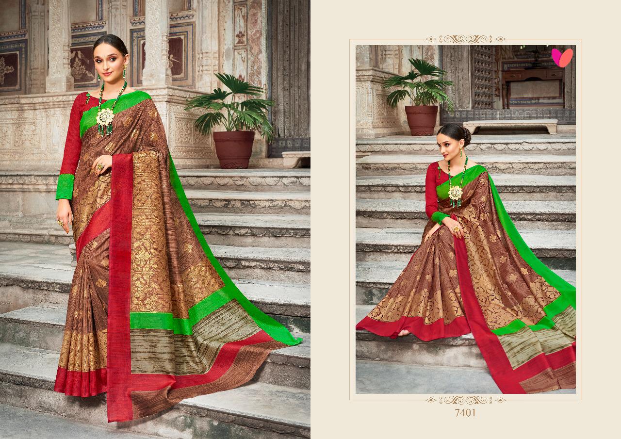 Devnaagri By Mintorasi 7401 To 7416 Series Indian Traditional Wear Collection Beautiful Stylish Fancy Colorful Party Wear & Occasional Wear Shine Silk Sarees At Wholesale Price