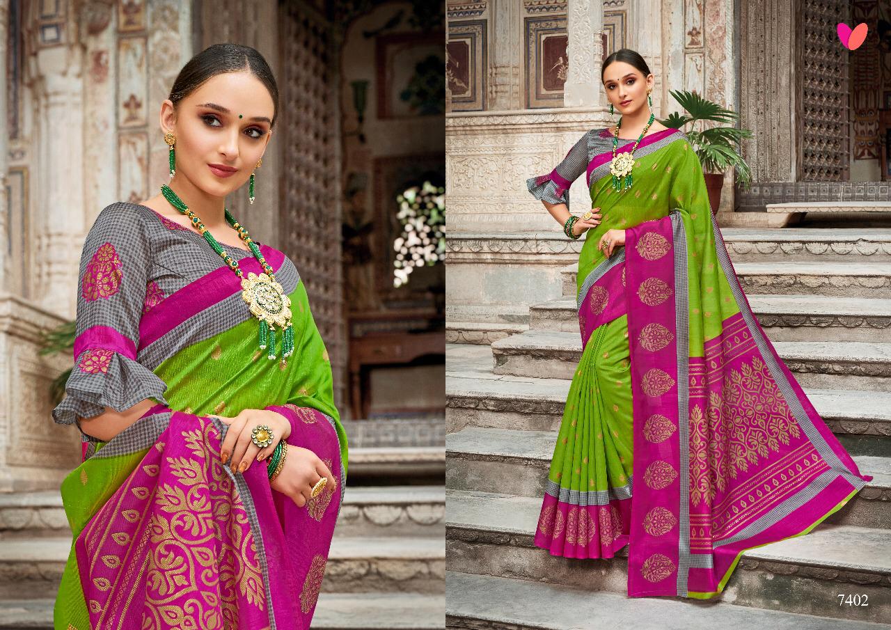 Devnaagri By Mintorasi 7401 To 7416 Series Indian Traditional Wear Collection Beautiful Stylish Fancy Colorful Party Wear & Occasional Wear Shine Silk Sarees At Wholesale Price