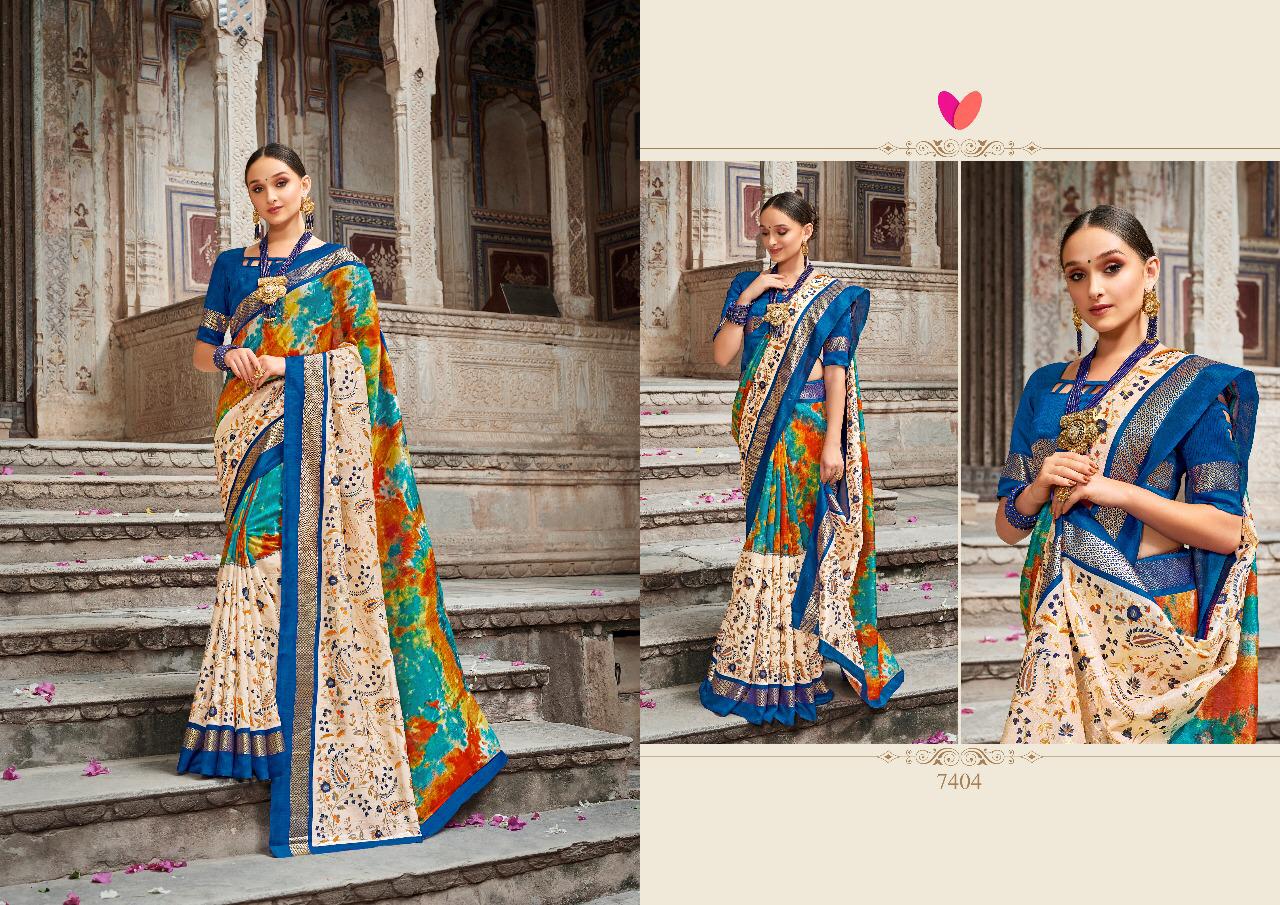 Devnaagri By Mintorasi 7401 To 7416 Series Indian Traditional Wear Collection Beautiful Stylish Fancy Colorful Party Wear & Occasional Wear Shine Silk Sarees At Wholesale Price