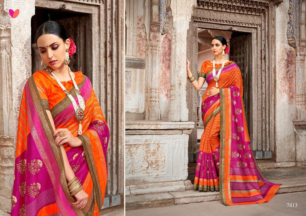 Devnaagri By Mintorasi 7401 To 7416 Series Indian Traditional Wear Collection Beautiful Stylish Fancy Colorful Party Wear & Occasional Wear Shine Silk Sarees At Wholesale Price