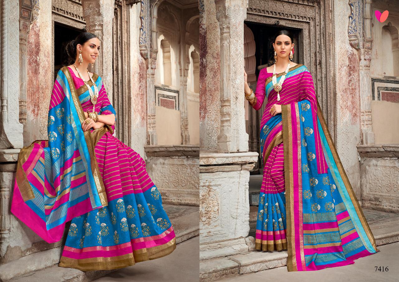 Devnaagri By Mintorasi 7401 To 7416 Series Indian Traditional Wear Collection Beautiful Stylish Fancy Colorful Party Wear & Occasional Wear Shine Silk Sarees At Wholesale Price