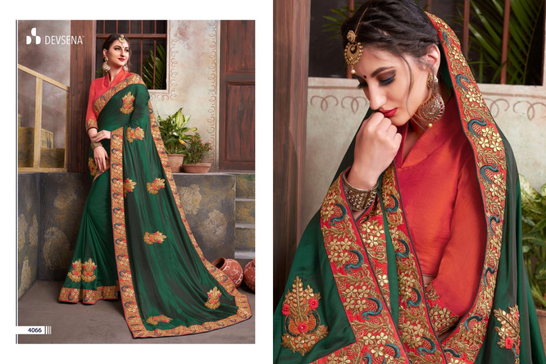 Devsena Vol-6 By Sanjana Designer 4059 To 4069 Series Indian Traditional Wear Collection Beautiful Stylish Fancy Colorful Party Wear & Occasional Wear Fancy Sarees At Wholesale Price