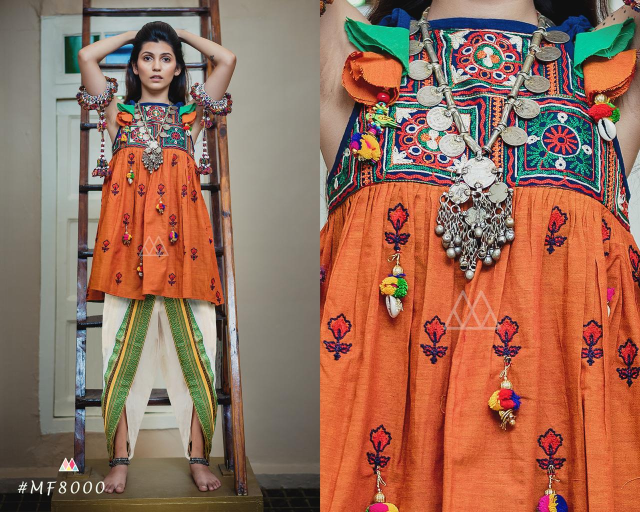 Dholida By Mesmora 8000 To 8010 Series Kedia Collection Beutifil Festive Collection Colorful Stylish Fancy Party Wear & Festive Wear Khadi With Work Pants/ Tops At Wholesale Price