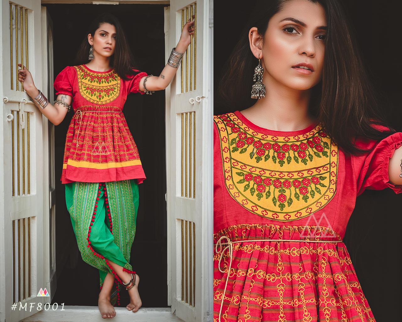 Dholida By Mesmora 8000 To 8010 Series Kedia Collection Beutifil Festive Collection Colorful Stylish Fancy Party Wear & Festive Wear Khadi With Work Pants/ Tops At Wholesale Price