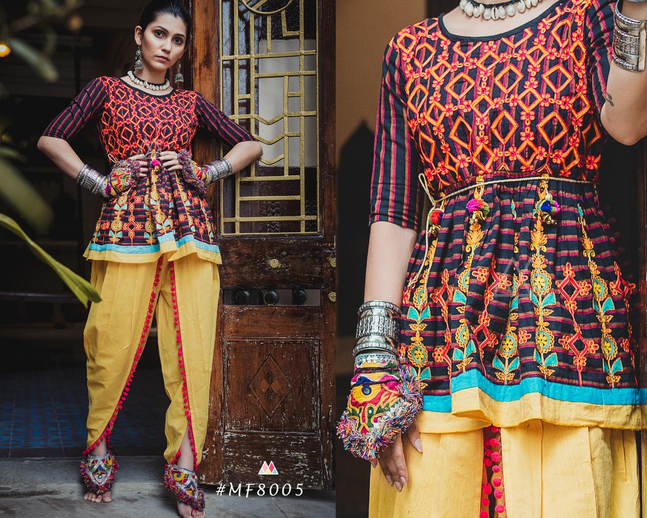 Dholida By Mesmora 8000 To 8010 Series Kedia Collection Beutifil Festive Collection Colorful Stylish Fancy Party Wear & Festive Wear Khadi With Work Pants/ Tops At Wholesale Price