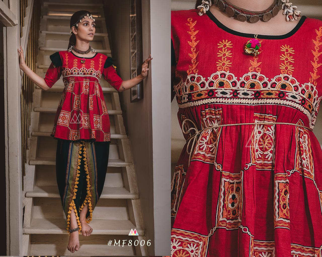 Dholida By Mesmora 8000 To 8010 Series Kedia Collection Beutifil Festive Collection Colorful Stylish Fancy Party Wear & Festive Wear Khadi With Work Pants/ Tops At Wholesale Price