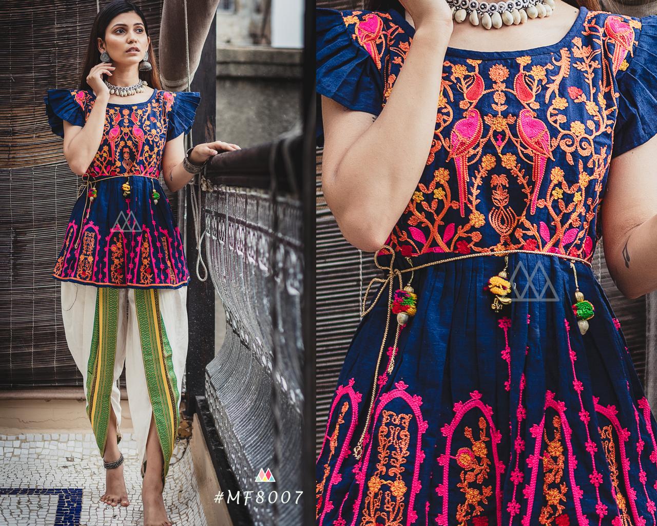 Dholida By Mesmora 8000 To 8010 Series Kedia Collection Beutifil Festive Collection Colorful Stylish Fancy Party Wear & Festive Wear Khadi With Work Pants/ Tops At Wholesale Price