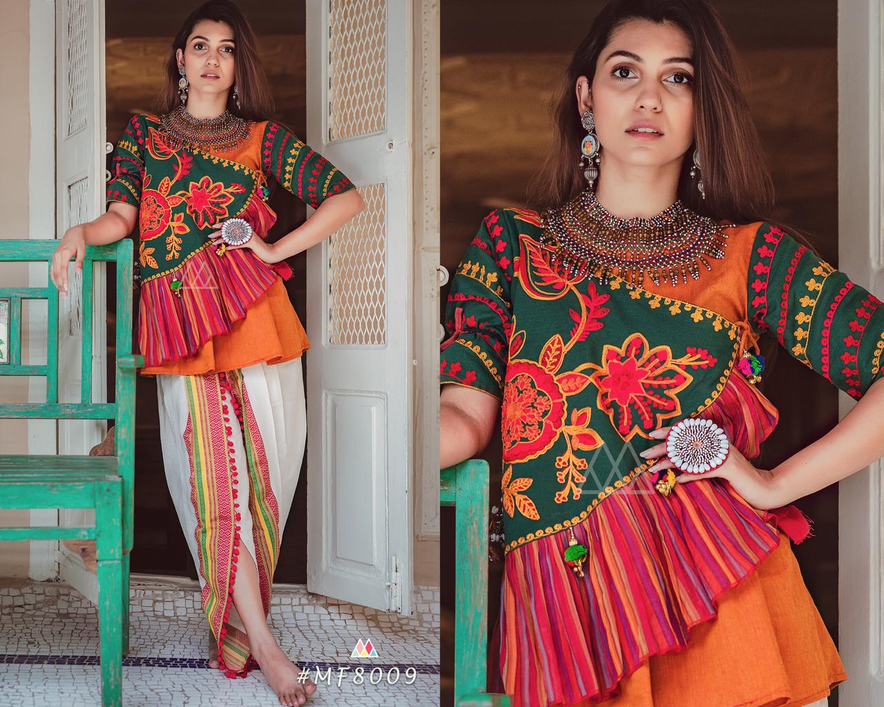 Dholida By Mesmora 8000 To 8010 Series Kedia Collection Beutifil Festive Collection Colorful Stylish Fancy Party Wear & Festive Wear Khadi With Work Pants/ Tops At Wholesale Price