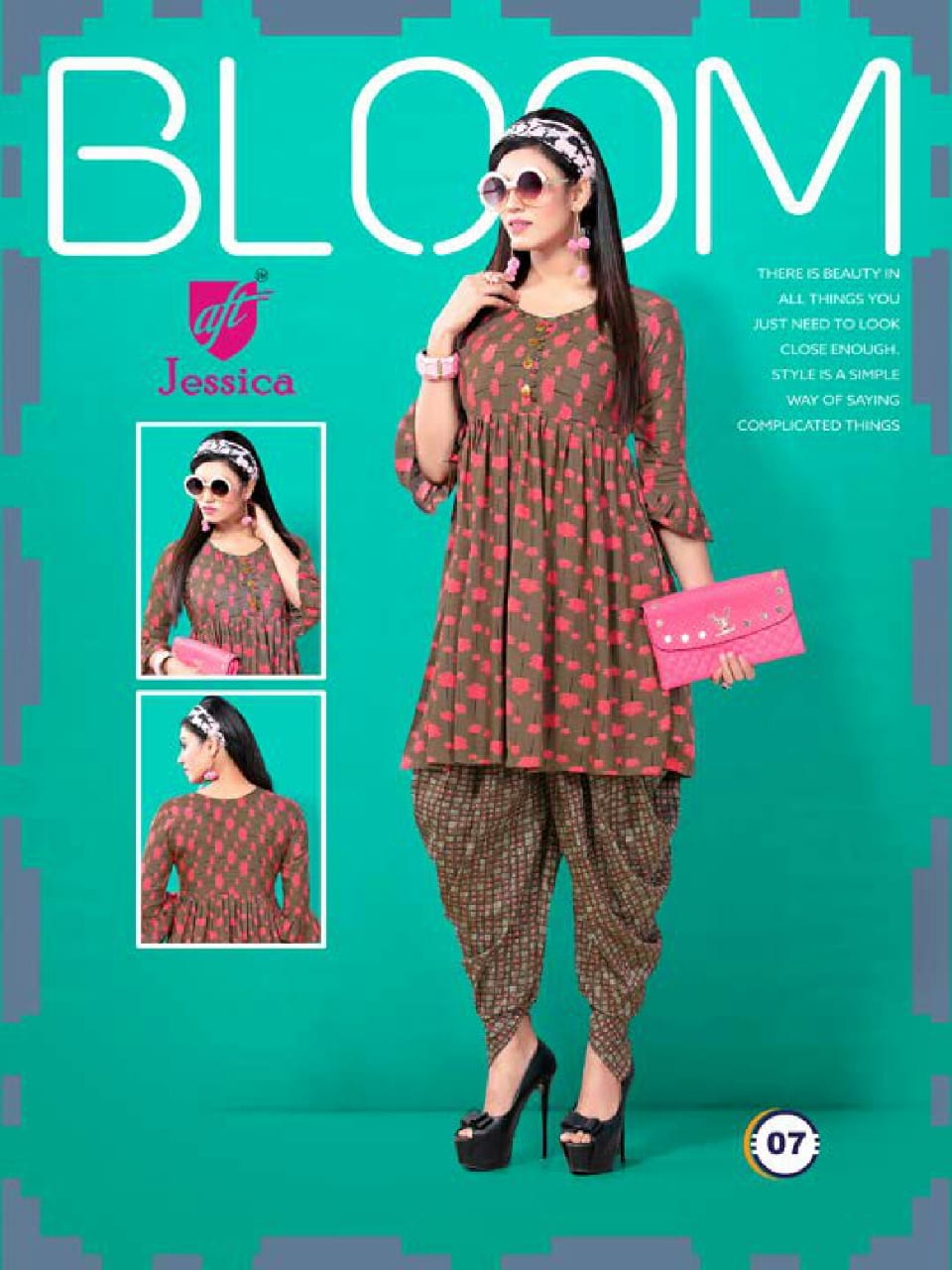 Dhoti Girl Vol-1 By Jessica 01 To 08 Series Beautiful Colorful Stylish Fancy Casual Wear & Ethnic Wear & Ready To Wear Rayon Print Kurtis & Dhoti At Wholesale Price