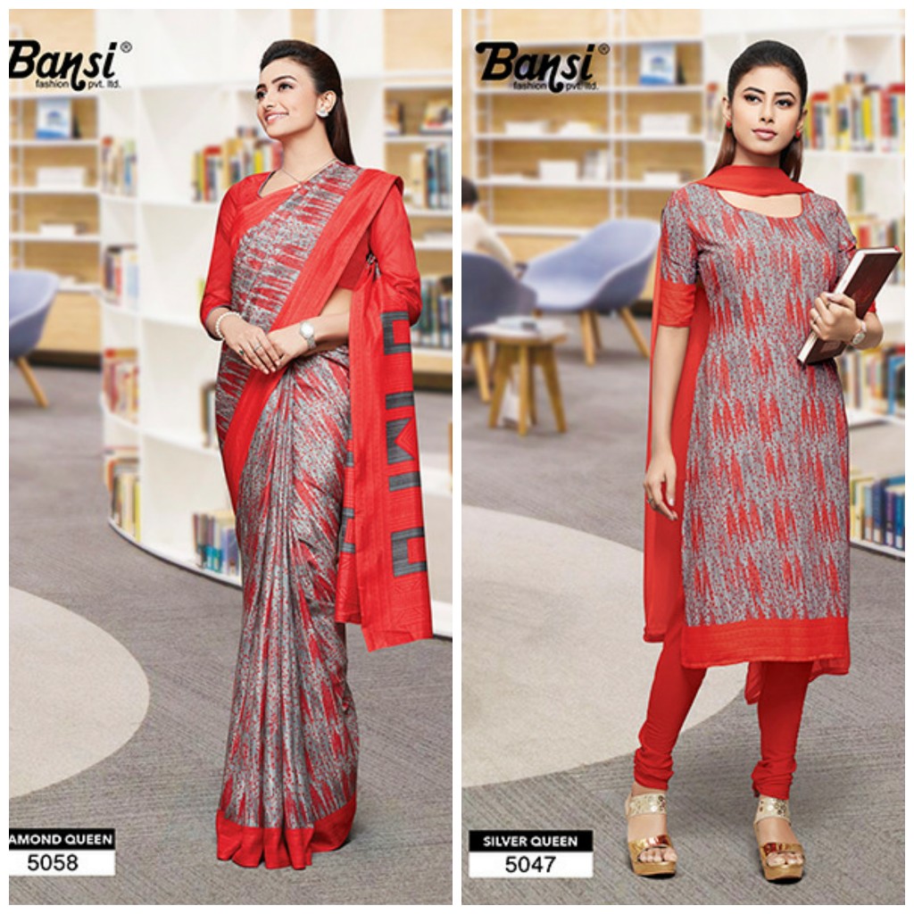 Diamond Queen By Bansi Fashion Indian Traditional Wear Collection Beautiful Stylish Fancy Colorful Party Wear & Occasional Wear Crackle Soft Printed Sarees & Dresses At Wholesale Price