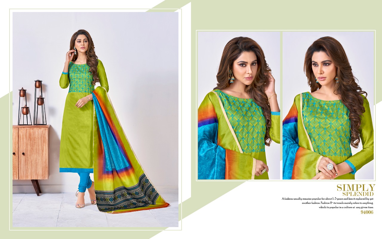 Digital Beauty Vol-94 By B.g Impex 94001 To 92012 Series Beautiful Suits Stylish Fancy Colorful Casual Wear & Ethnic Wear Collection Assam Silk  & Cotton Jacquard Embroidered Dresses At Wholesale Price