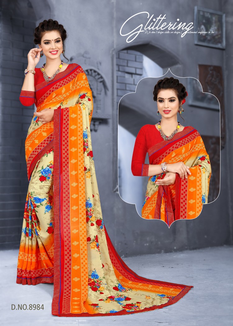 Dil Nashee Vol-13 By Kodas 8977 To 8988 Series Indian Traditional Wear Collection Beautiful Stylish Fancy Colorful Party Wear & Occasional Wear Rennial Printed Sarees At Wholesale Price