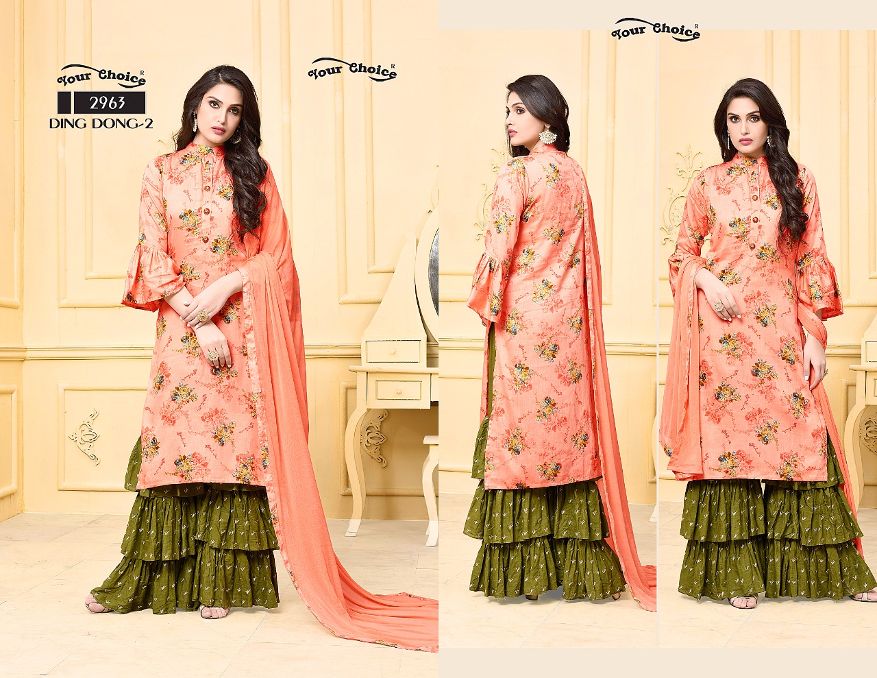 Ding Dong Vol-2 By Your Choice 2962 To 2965 Series Designer Beautiful Stylish Fancy Colorful Party Wear & Occasional Wear Jam Silk Cotton Printed Dresses At Wholesale Price
