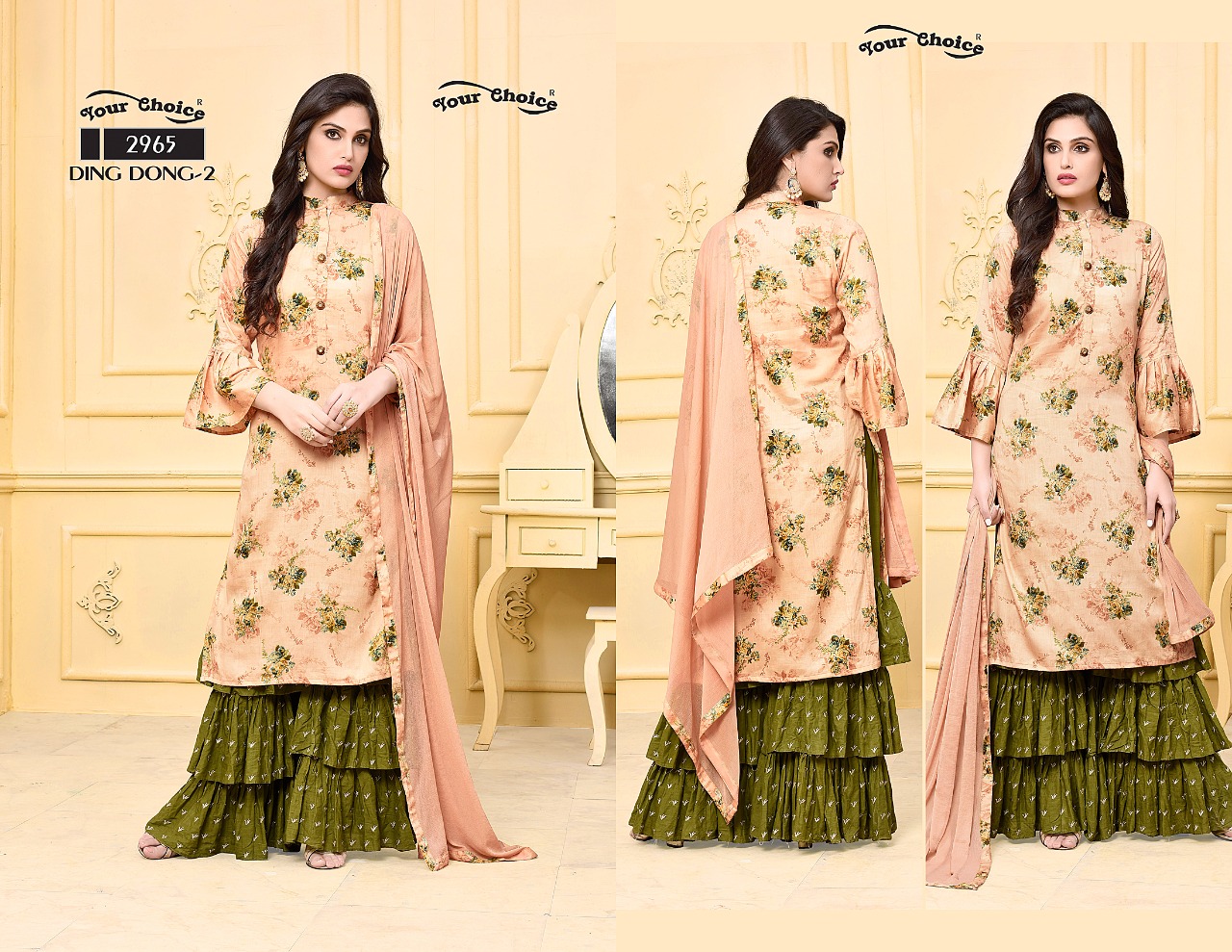 Ding Dong Vol-2 By Your Choice 2962 To 2965 Series Designer Beautiful Stylish Fancy Colorful Party Wear & Occasional Wear Jam Silk Cotton Printed Dresses At Wholesale Price