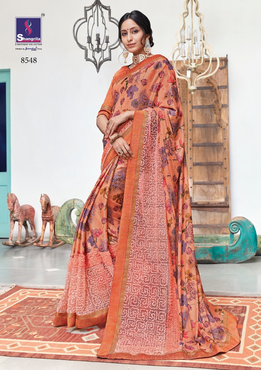 Discovery Vol-2 By Shangrila 8541 To 8552 Series Indian Traditional Wear Collection Beautiful Stylish Fancy Colorful Party Wear & Occasional Wear Rich Digital Soft Worked Sarees At Wholesale Price