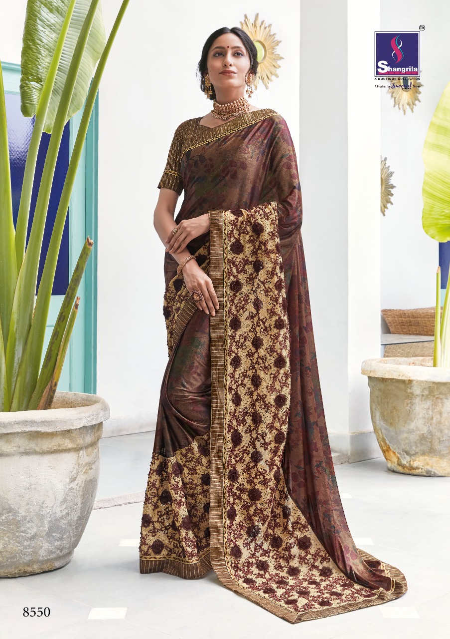 Discovery Vol-2 By Shangrila 8541 To 8552 Series Indian Traditional Wear Collection Beautiful Stylish Fancy Colorful Party Wear & Occasional Wear Rich Digital Soft Worked Sarees At Wholesale Price