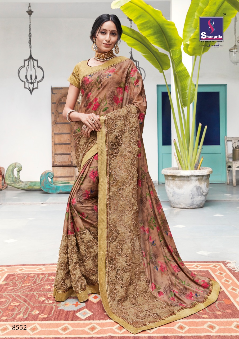 Discovery Vol-2 By Shangrila 8541 To 8552 Series Indian Traditional Wear Collection Beautiful Stylish Fancy Colorful Party Wear & Occasional Wear Rich Digital Soft Worked Sarees At Wholesale Price