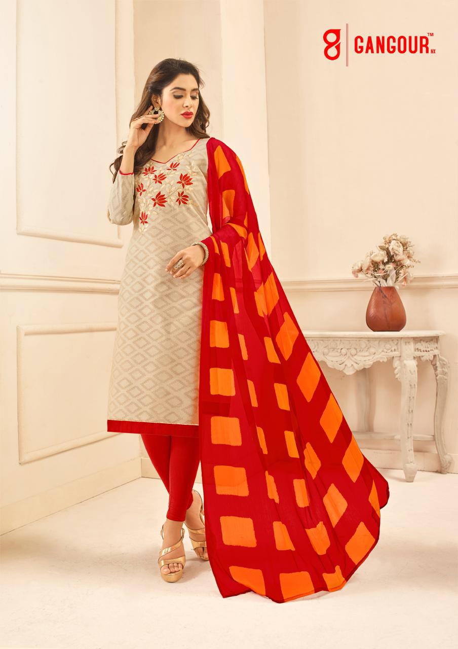 Divyanshi Vol-1 By Gangour 50001 To 50014 Series Beautiful Patiyala Suits Stylish Fancy Colorful Casual Wear & Ethnic Wear Collection Lakda Jacquard Printed Dresses At Wholesale Price