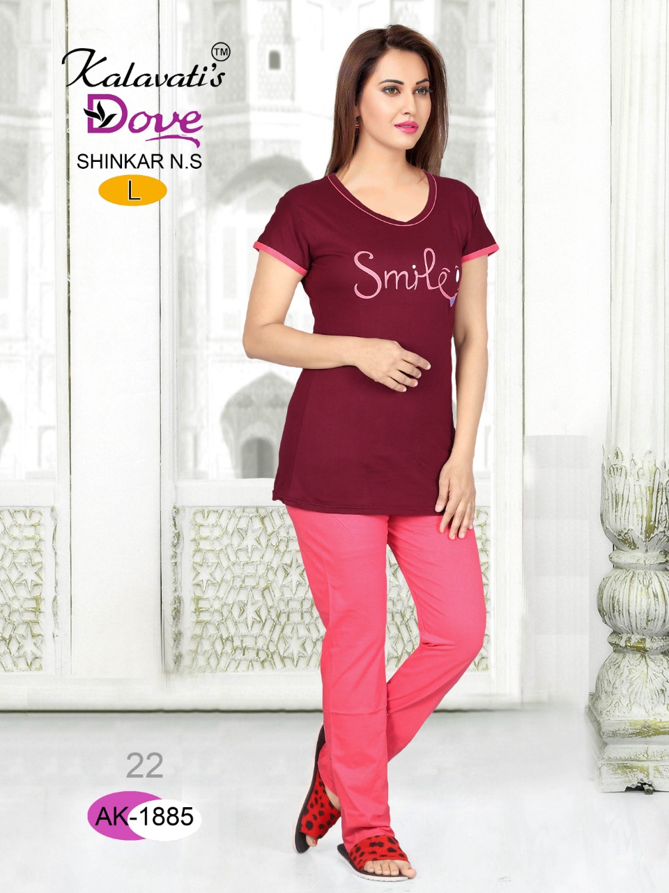 Dove-129 By Kalavatiâ€™s 1885 To 1890 Series Beautiful Colorful Stylish Fancy Casual Wear & Ready To Wear Heavy Cotton Hosiery Tops At Wholesale Price
